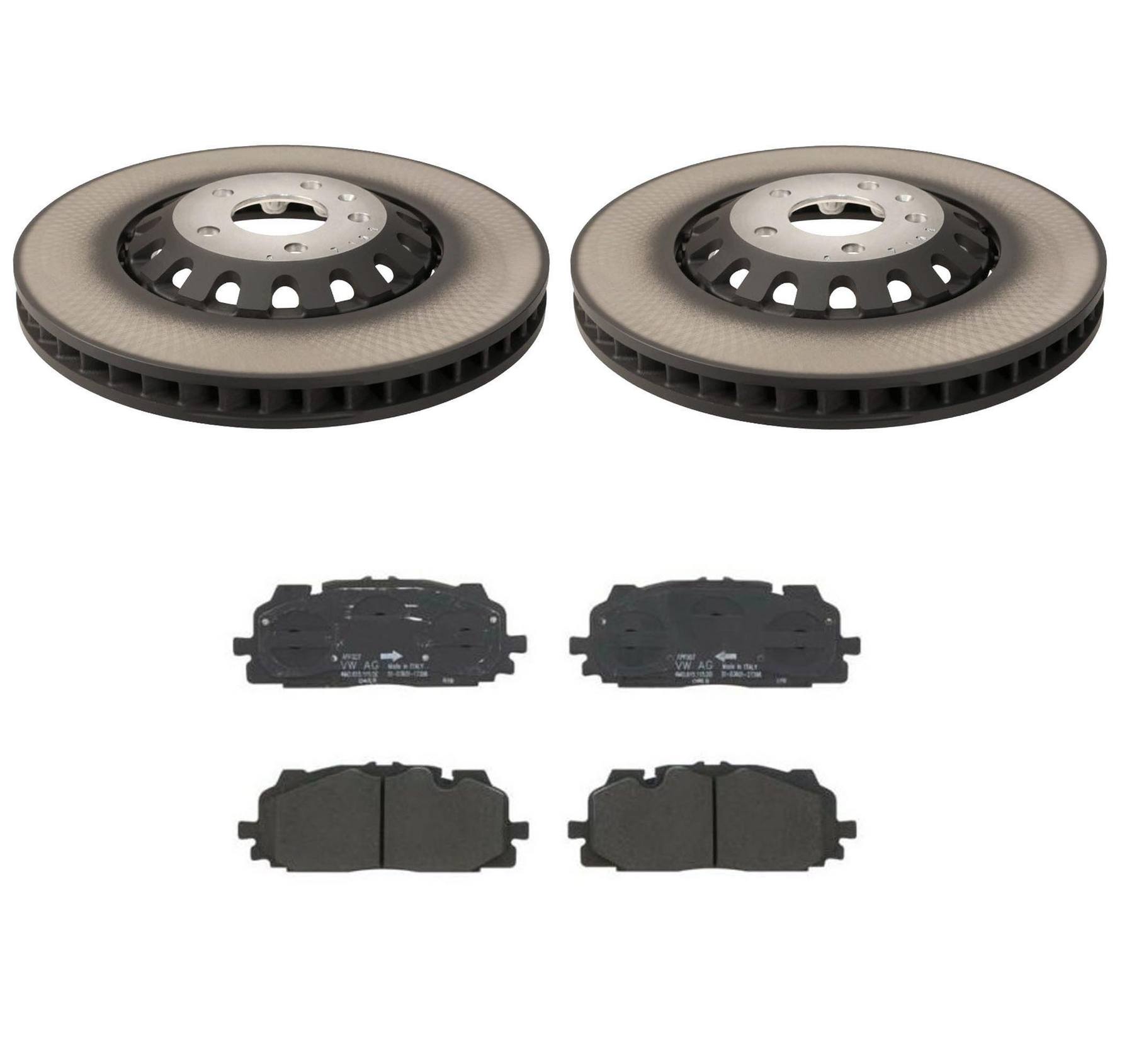 Audi Brake Pad and Rotor Kit – Front (375mm) 4M0615301AS