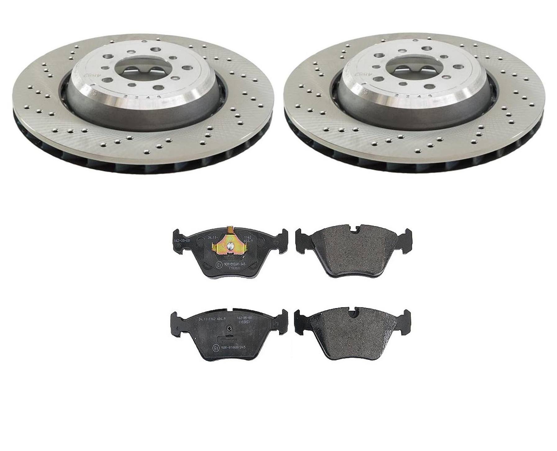 BMW Disc Brake Pad and Rotor Kit – Front (325mm) 34112282801