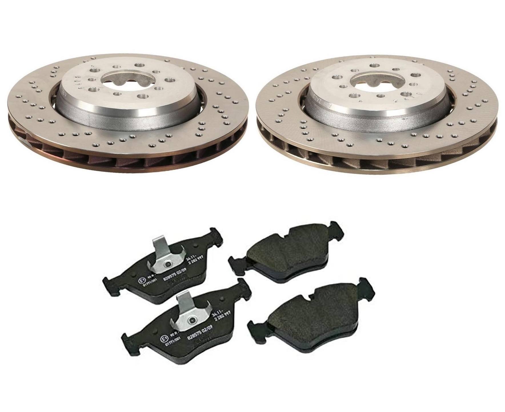 BMW Disc Brake Pad and Rotor Kit – Front (345mm) 34112282446