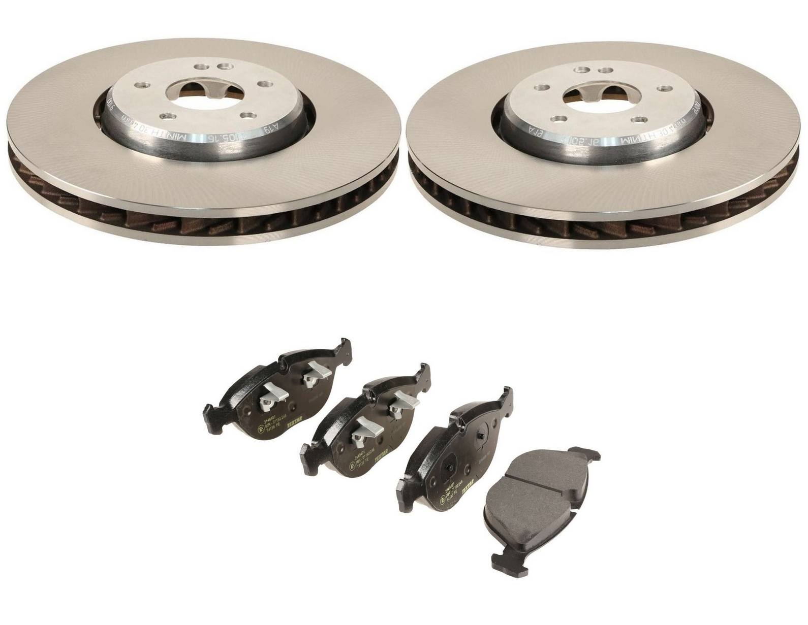 Mercedes-Benz Disc Brake Pad and Rotor Kit – Front (334mm) 2104211812