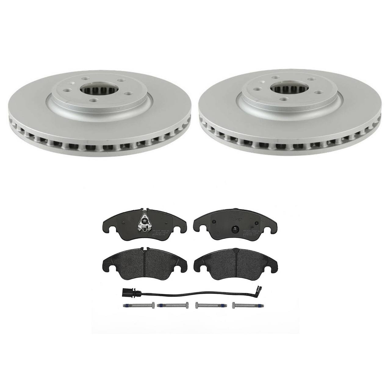 Audi Disc Brake Pad and Rotor Kit – Front (320mm) (Low-Met) 8K0615301A