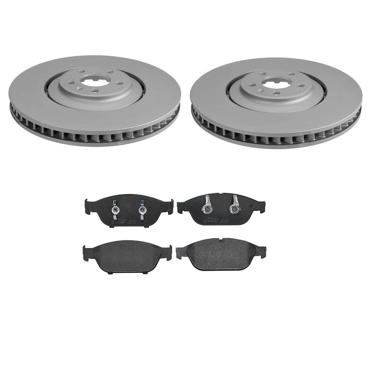 Audi Disc Brake Pad and Rotor Kit – Front (380mm) (Low-Met) 4H0615301AN