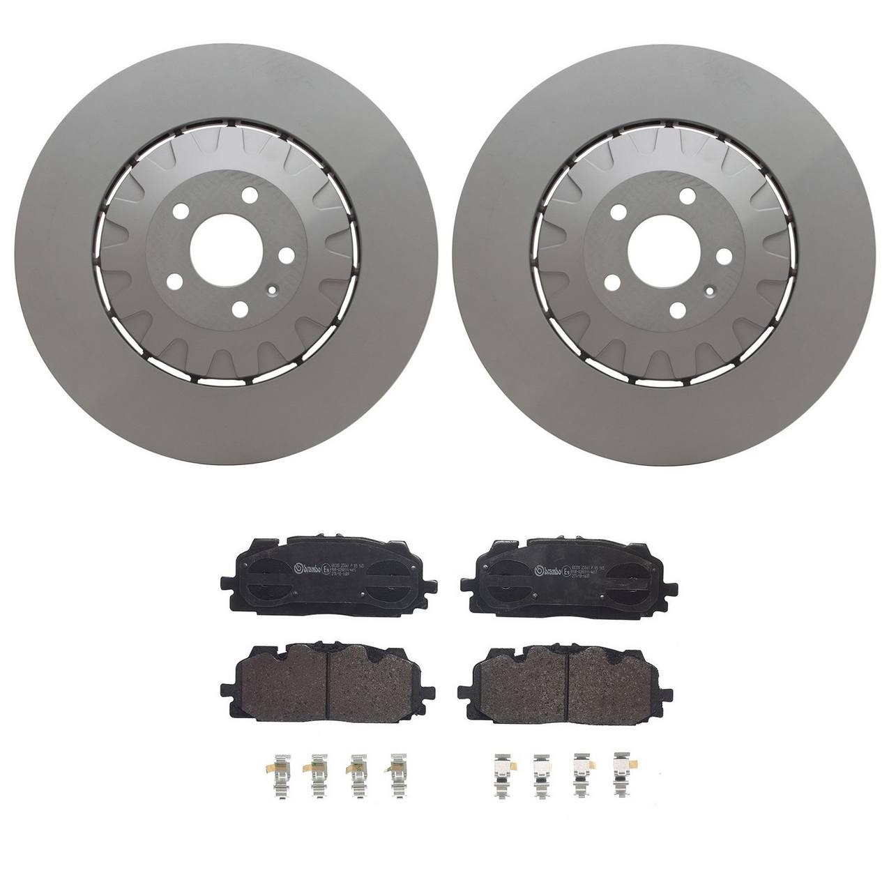 Audi Disc Brake Pad and Rotor Kit – Front (400mm) (Low-Met) 4H0615301AL