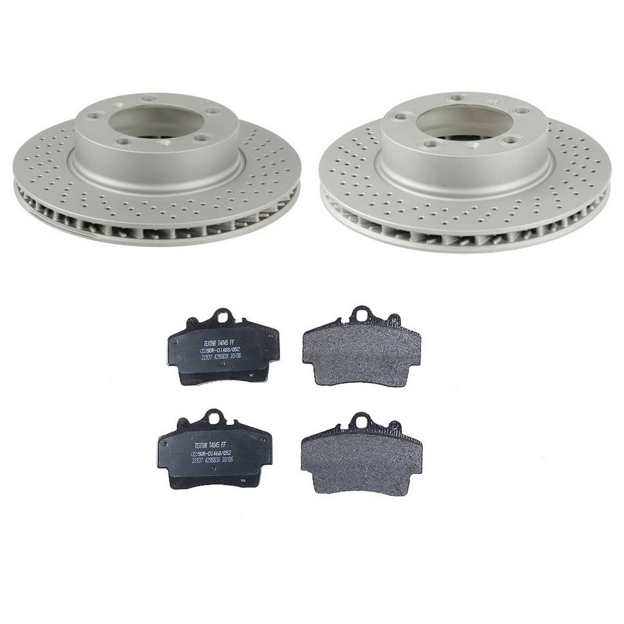 Porsche Disc Brake Pad and Rotor Kit – Front (298mm) 98735140101