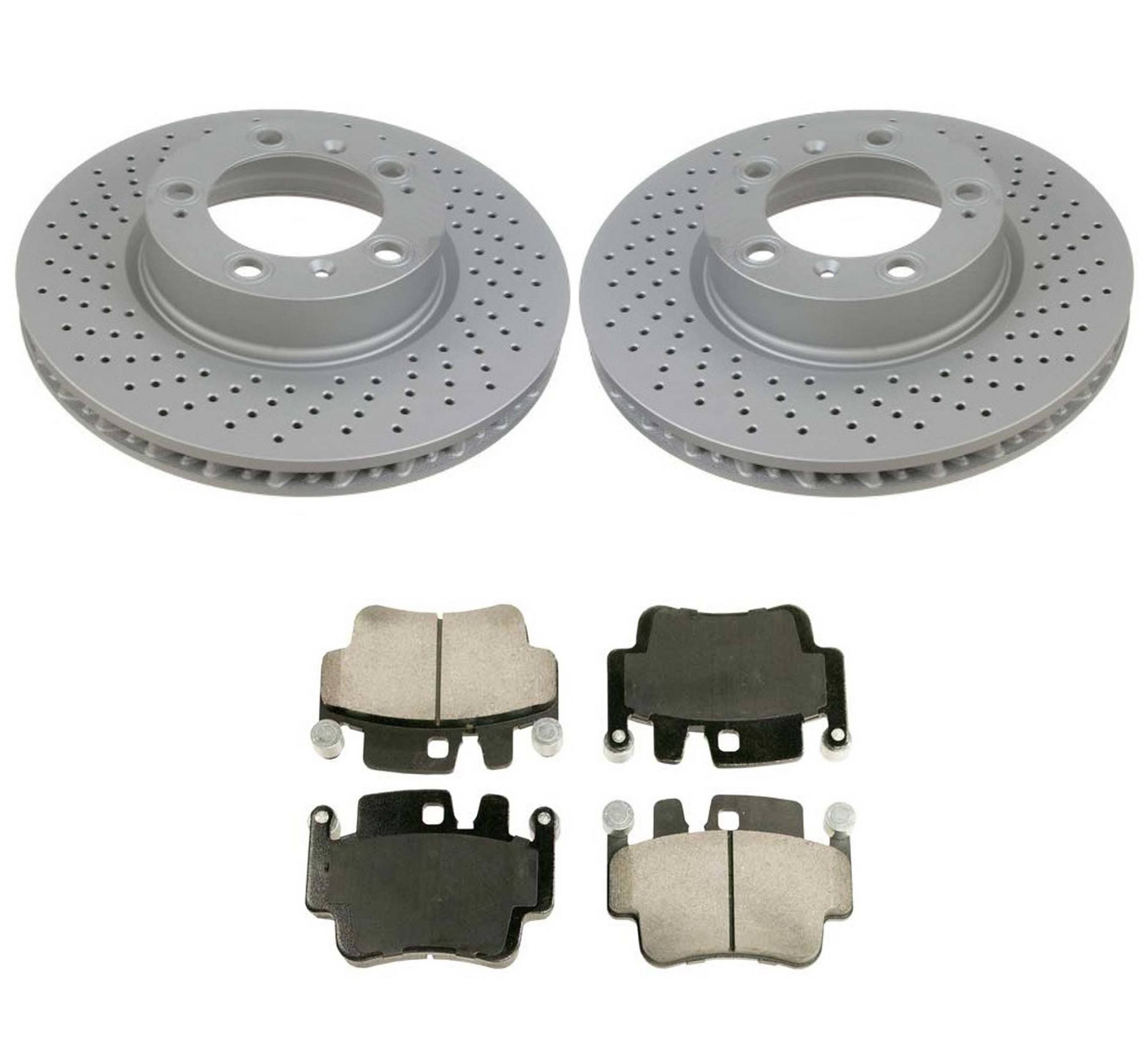 Porsche Disc Brake Pad and Rotor Kit – Front (318mm) (Drilled) 99635140601