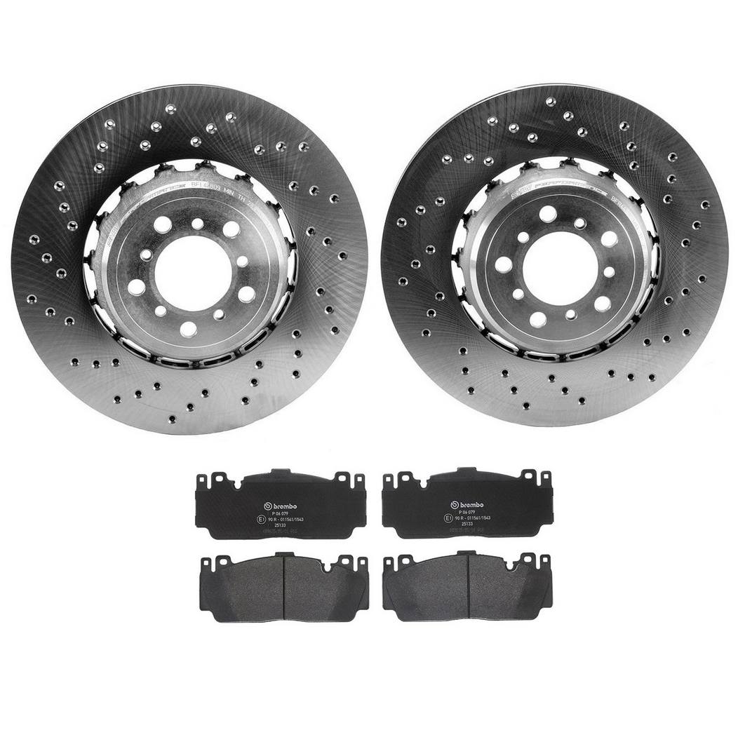 BMW Disc Brake Pad and Rotor Kit – Front (380mm) (Low-Met) 34112284810