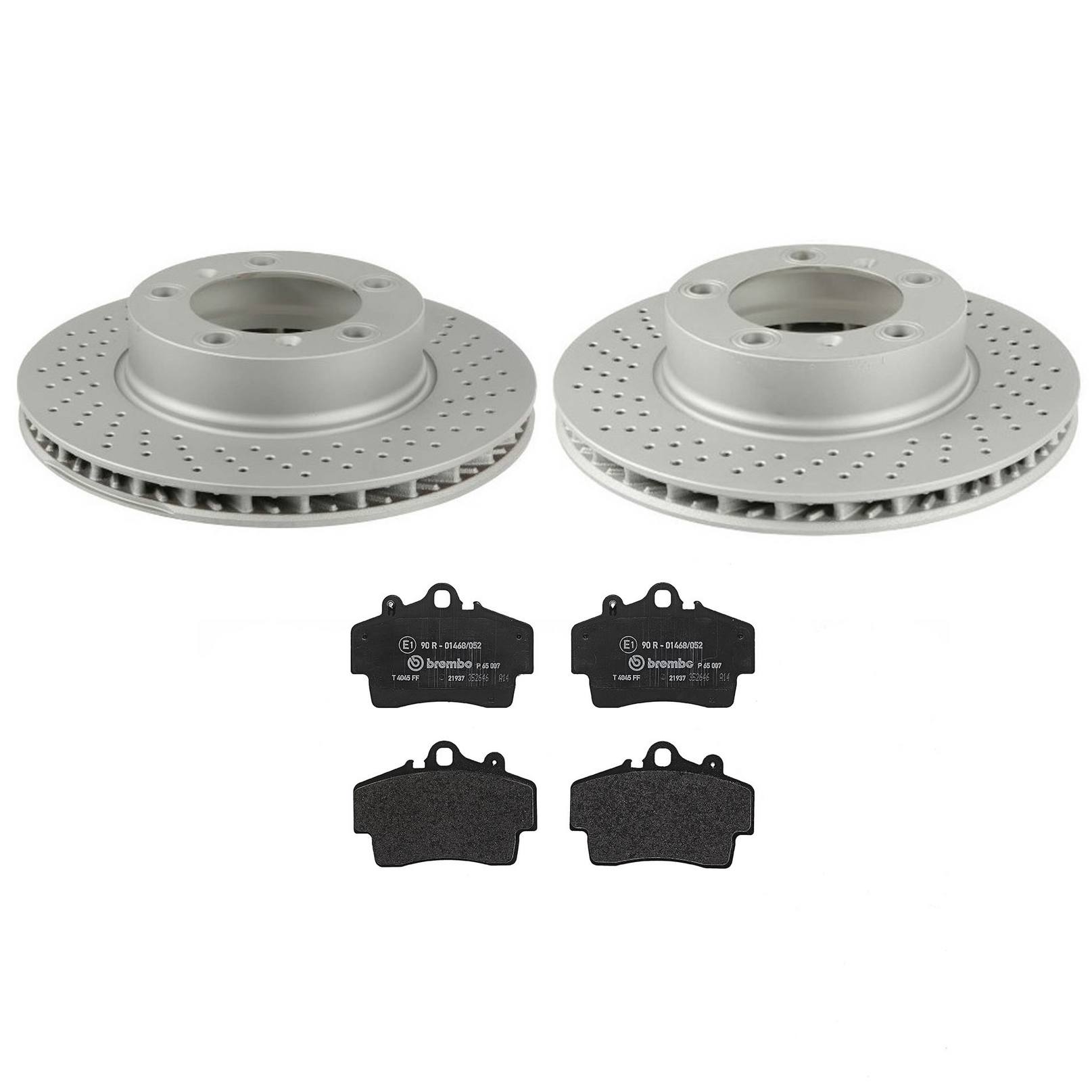 Porsche Disc Brake Pad and Rotor Kit – Front (298mm) (Low-Met) 98735140101