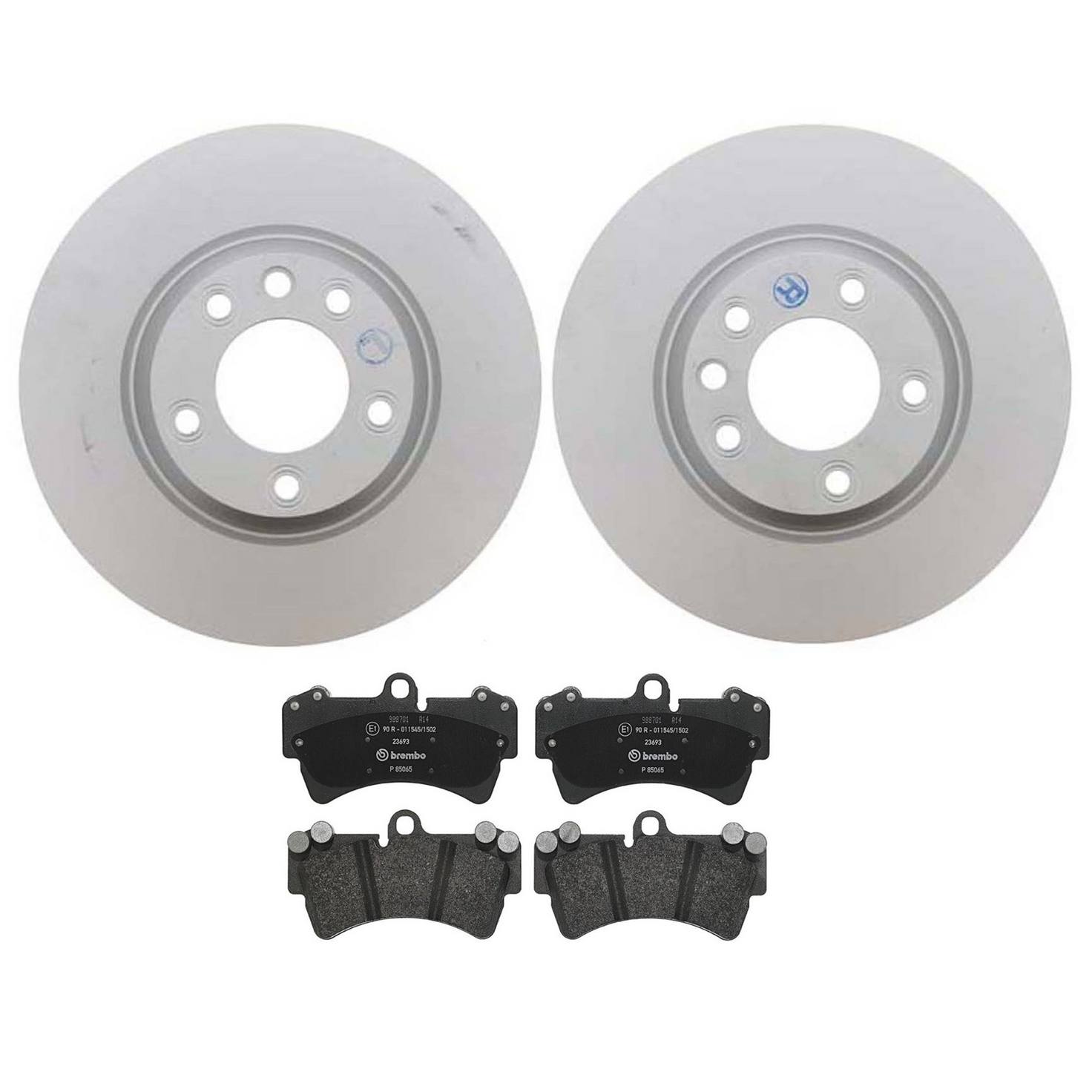 Audi Porsche Volkswagen Disc Brake Pad and Rotor Kit – Front (350mm) (Low-Met) 7L8615301