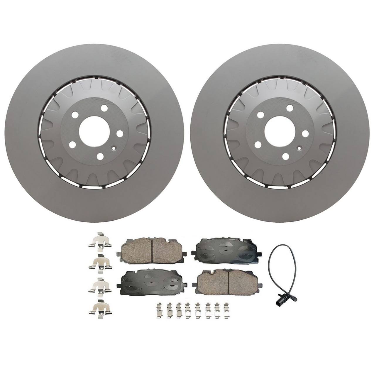 Audi Disc Brake Pad and Rotor Kit – Front (400mm) (Composite) (Ceramic) 4M0615301BF