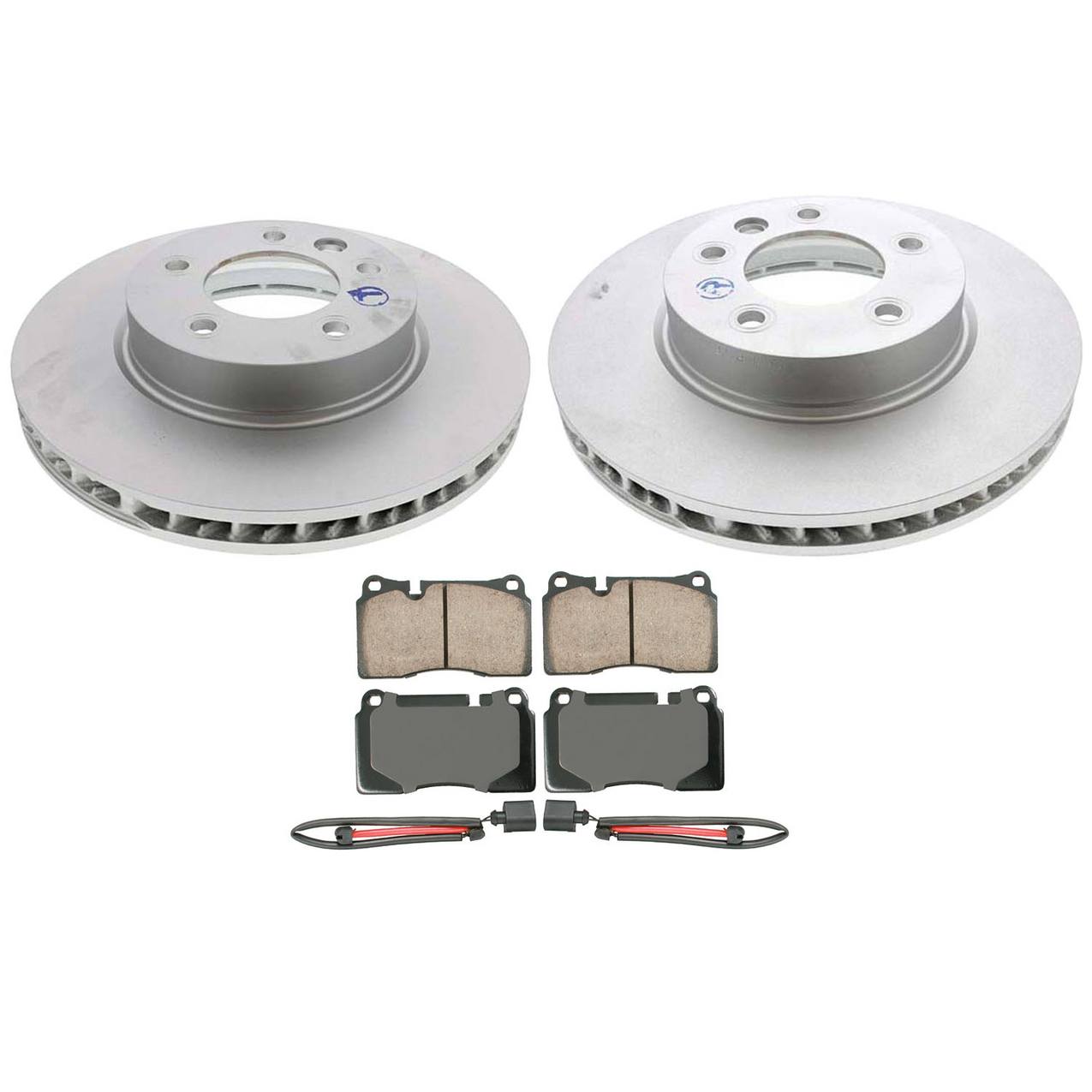 Volkswagen Disc Brake Pad and Rotor Kit – Front (330mm) (Ceramic) 7L6615301P