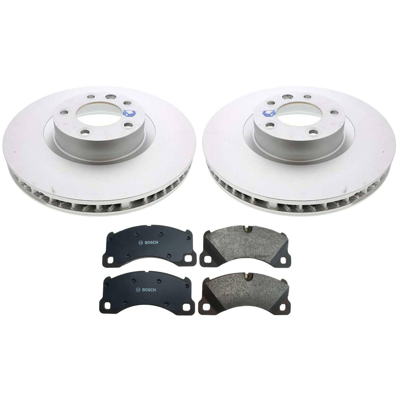 Volkswagen Disc Brake Pad and Rotor Kit – Front (360mm) (Semi-Metallic) 7P6615301B