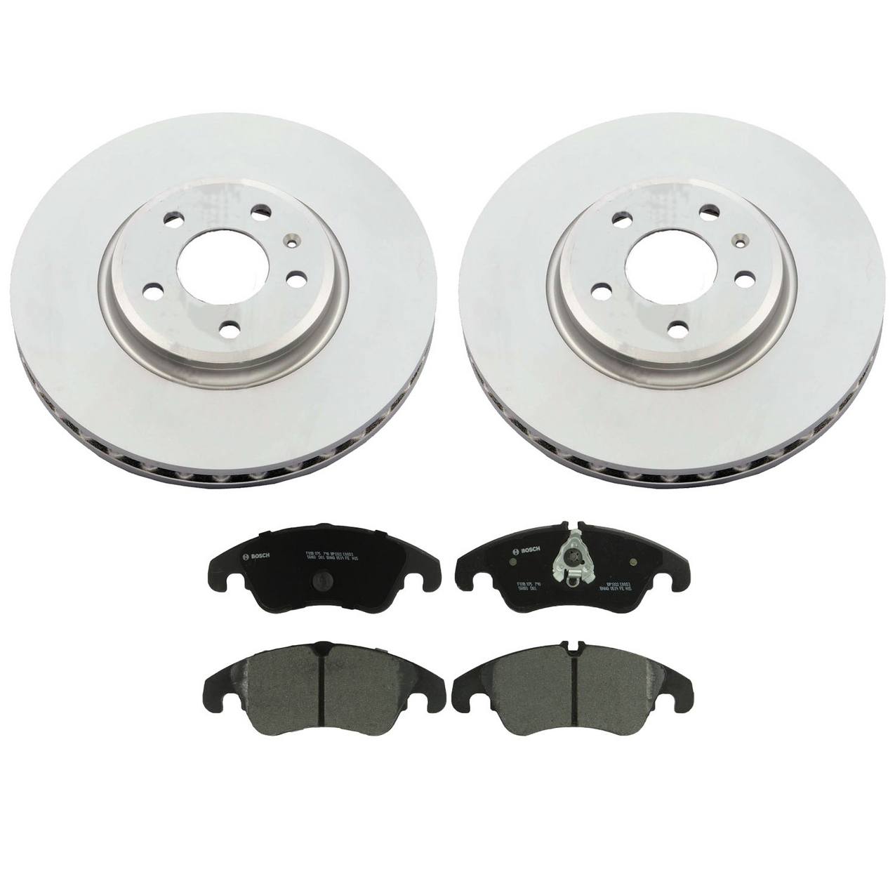 Audi Disc Brake Pad and Rotor Kit – Front (320mm) (Semi-Metallic) 8K0615301A