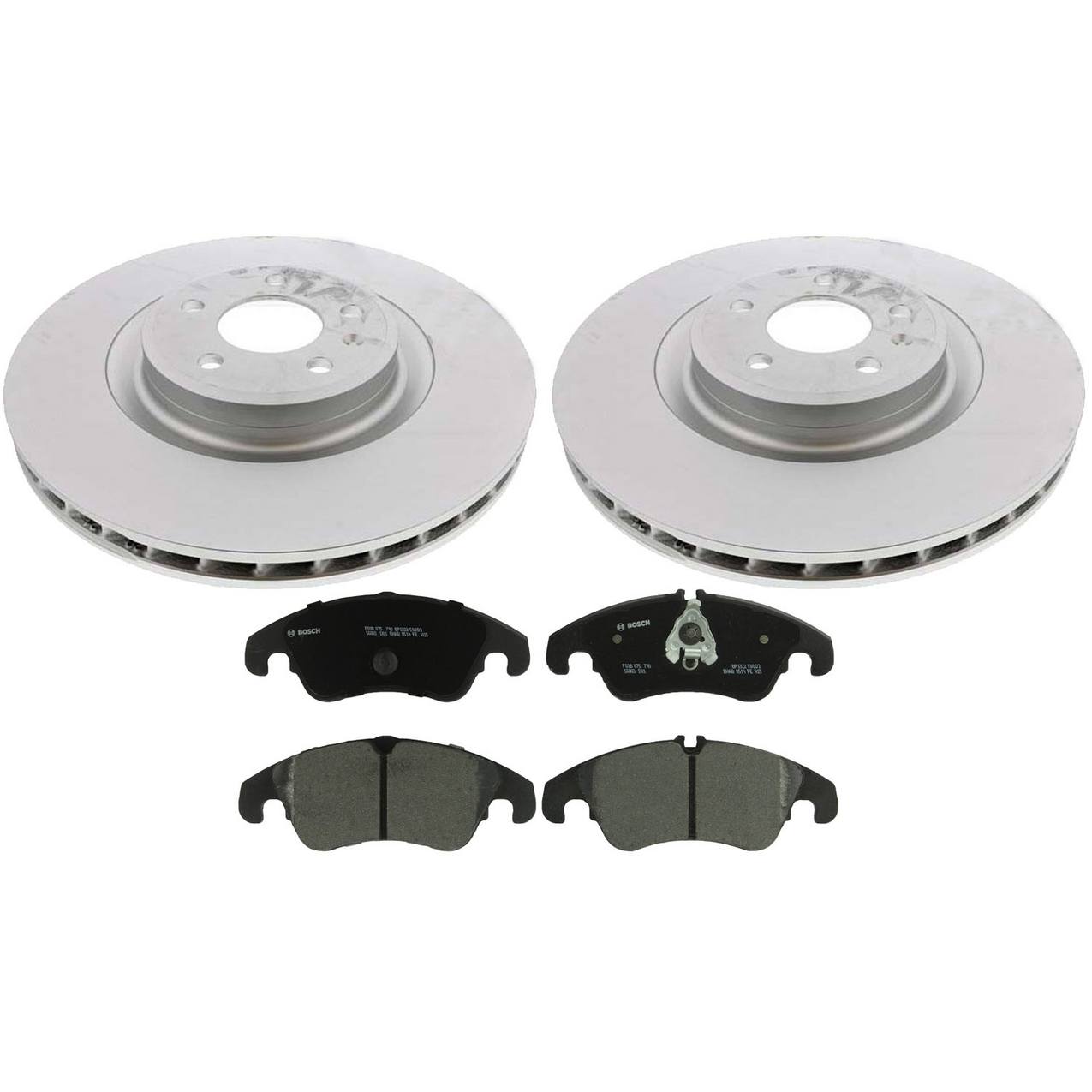 Audi Disc Brake Pad and Rotor Kit – Front (345mm) (Semi-Metallic) 8K0615301M