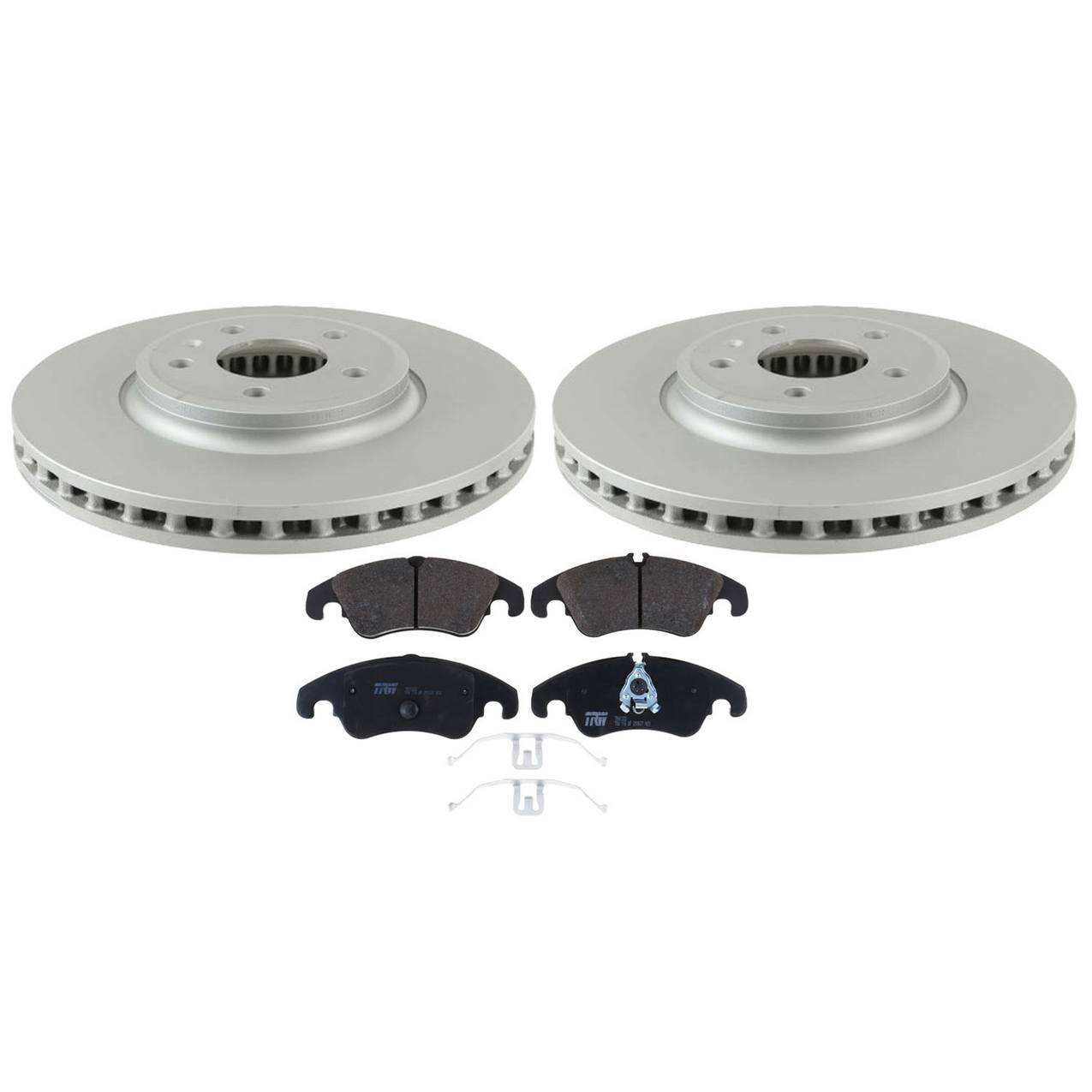 Audi Disc Brake Pad and Rotor Kit – Front (320mm) (Low-Metallic) 8K0615301A