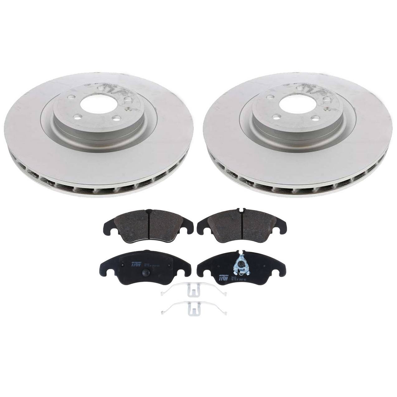 Audi Disc Brake Pad and Rotor Kit – Front (345mm) (Low-Metallic) 8K0615301M