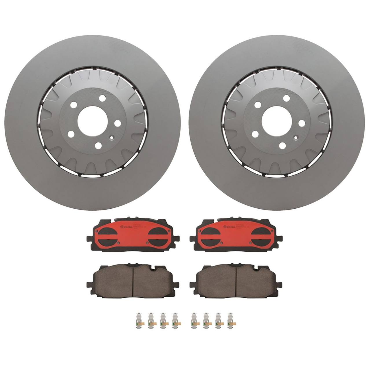 Audi Disc Brake Pad and Rotor Kit – Front (400mm) (Composite) (Ceramic) 4M0615301BF