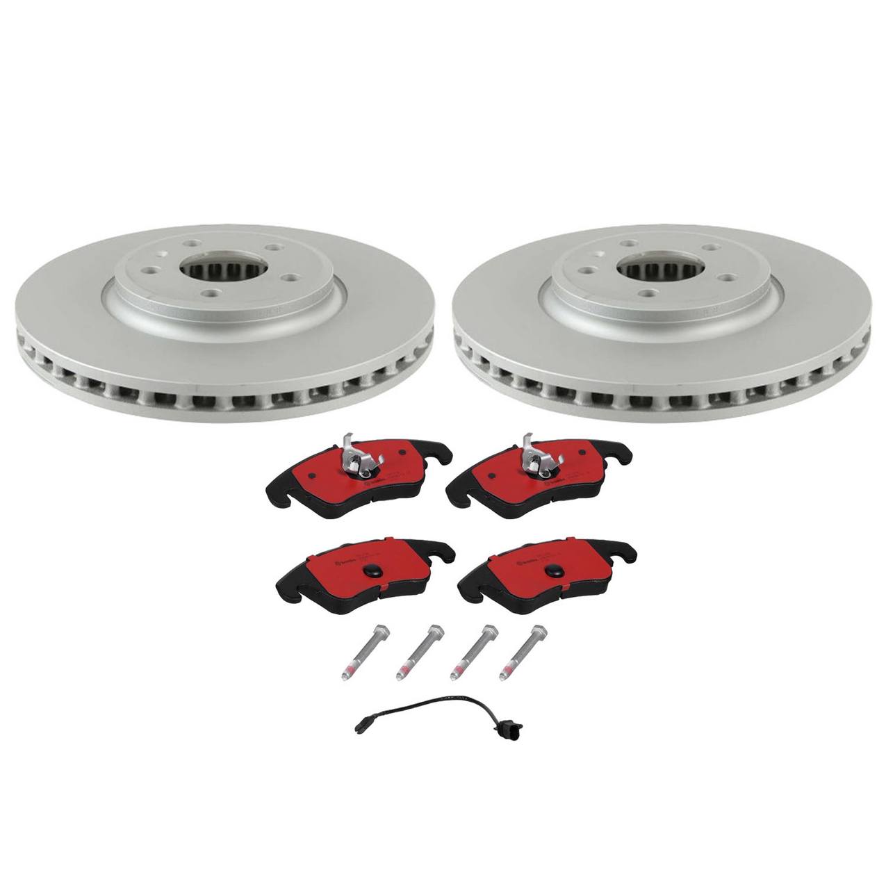 Audi Disc Brake Pad and Rotor Kit – Front (320mm) (Ceramic) 8K0615301A