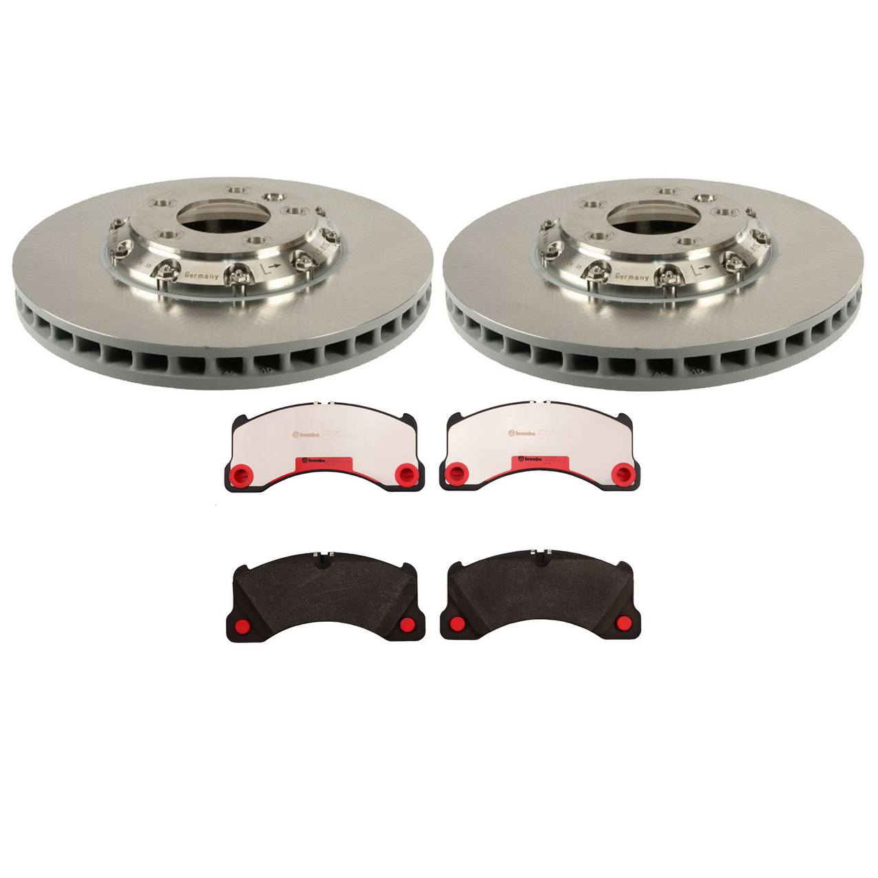 Porsche Disc Brake Pad and Rotor Kit – Front (390mm) (Ceramic) 95835140450