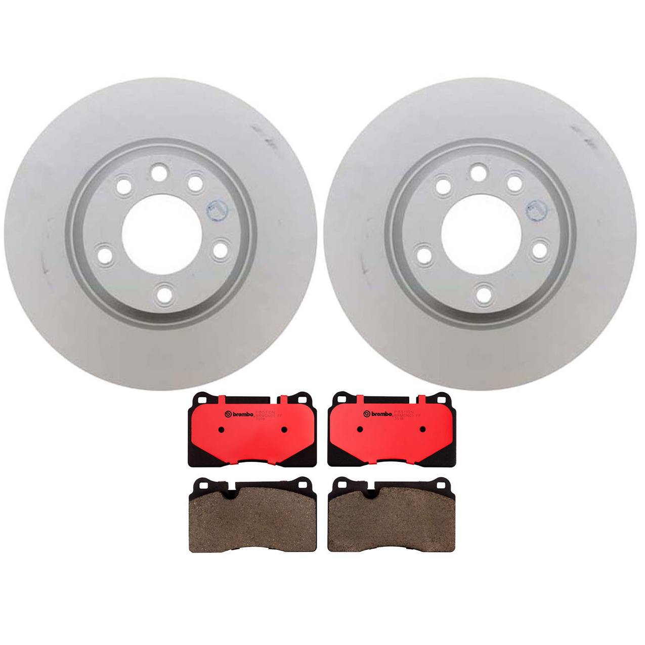 Volkswagen Disc Brake Pad and Rotor Kit – Front (350mm) (Ceramic) 7L8615302