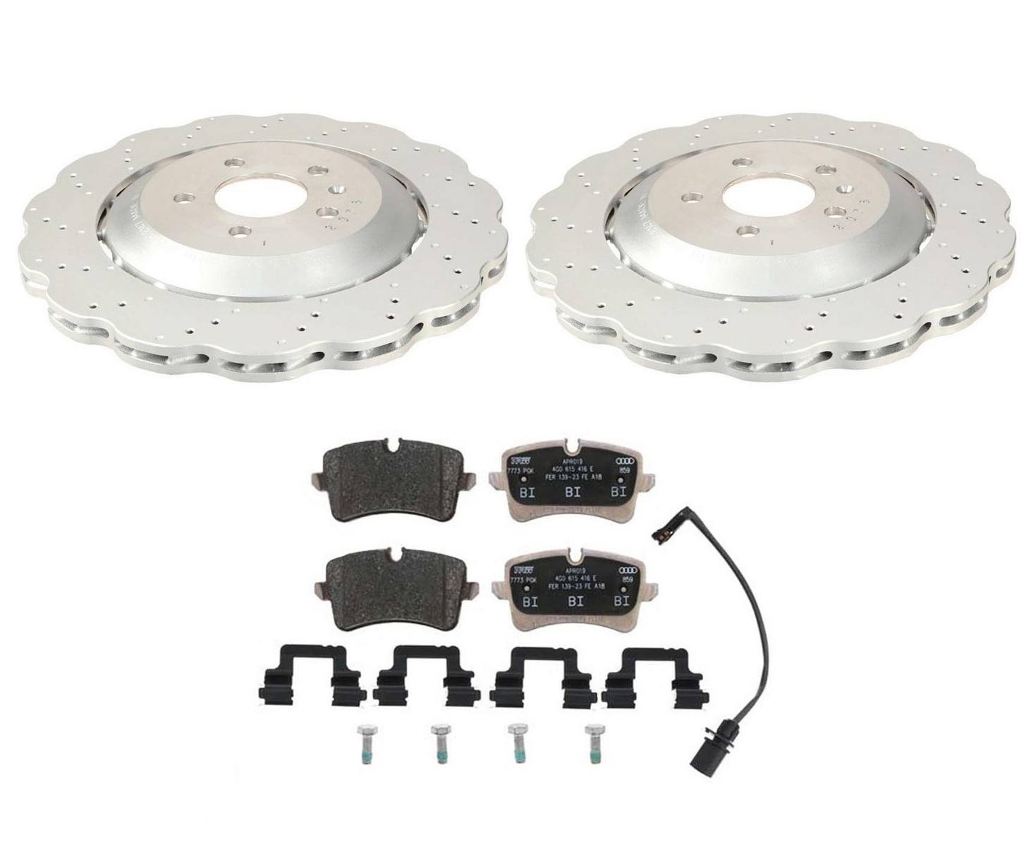 Audi Brake Rotor Kit Rear (356mm) 4G8615601E