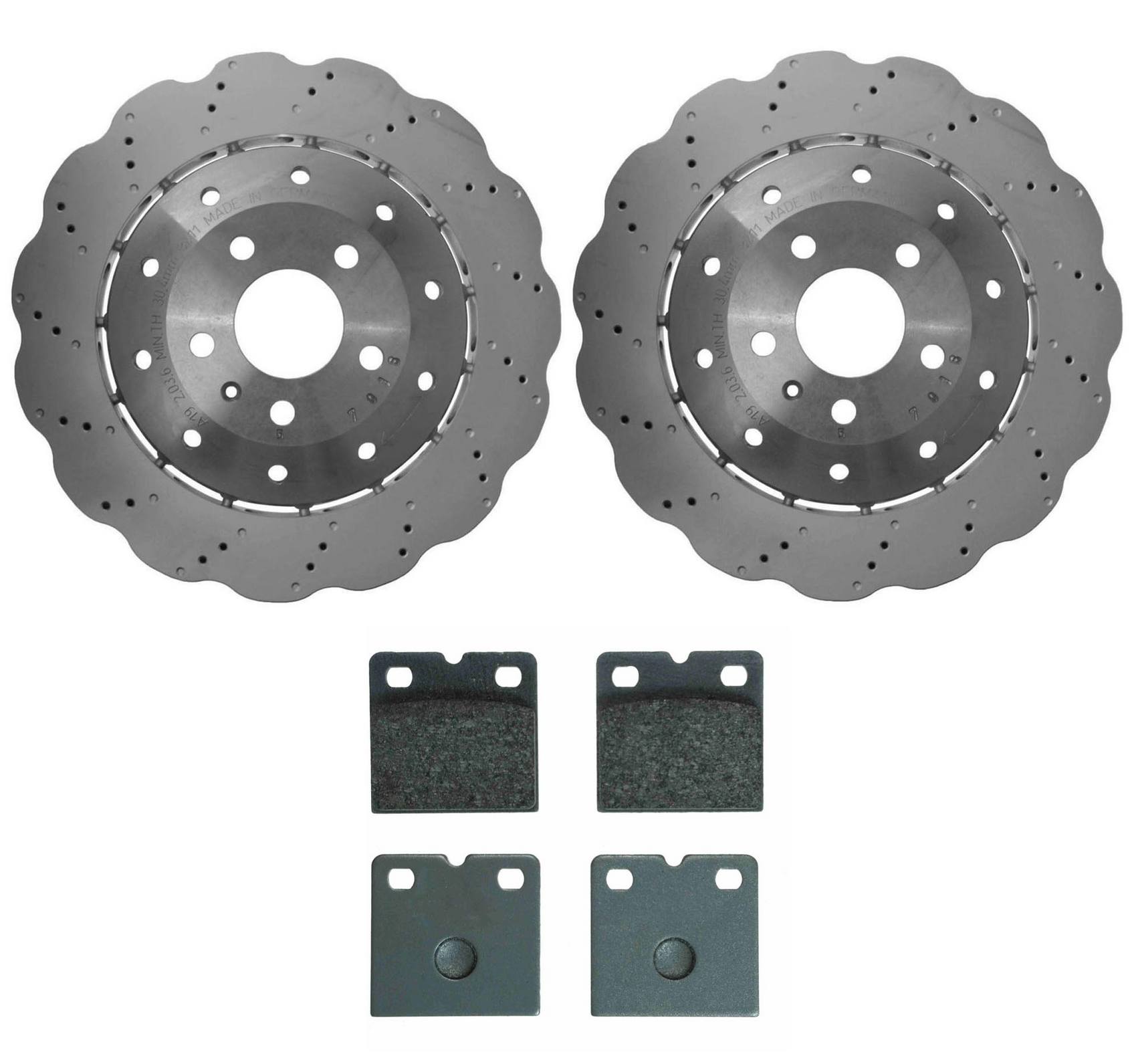 Audi Brake Pad and Rotor Kit – Rear (356mm) 4S0615601B