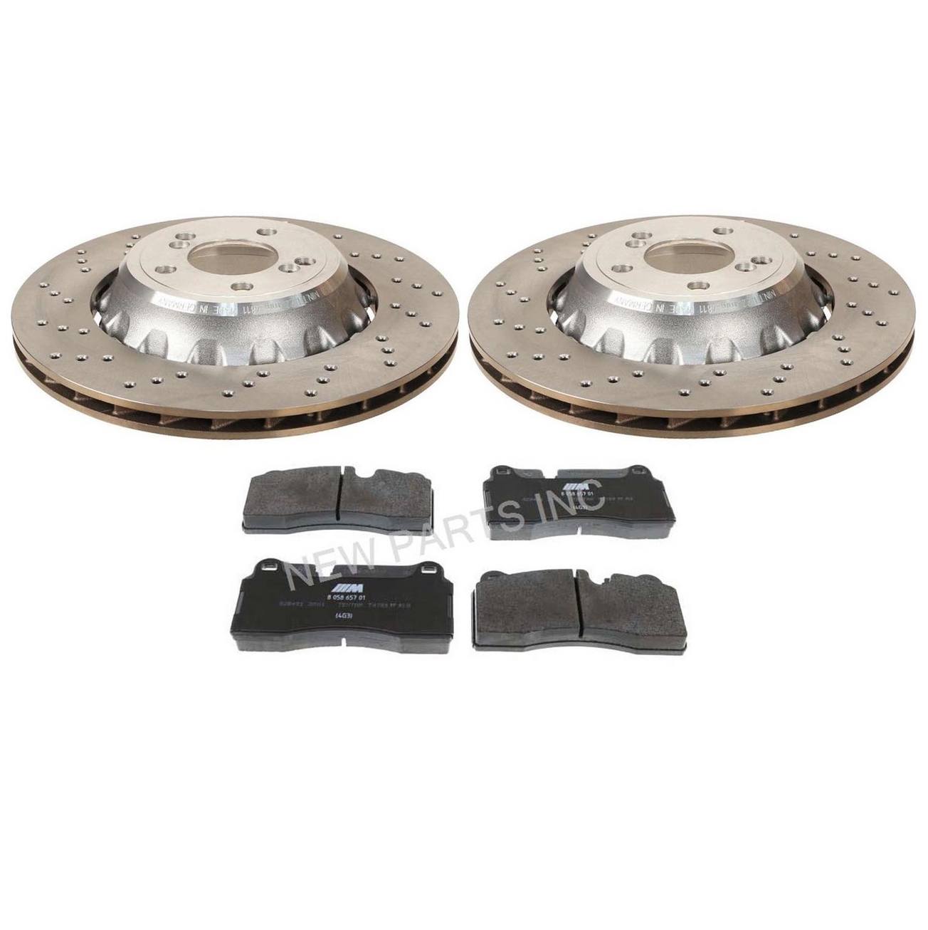 BMW Disc Brake Rotor Kit Rear 34118072019