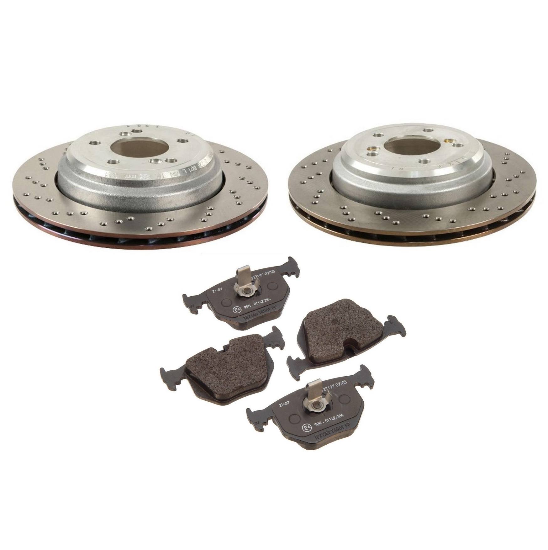 BMW Disc Brake Pad and Rotor Kit – Rear (328mm) 34212282303