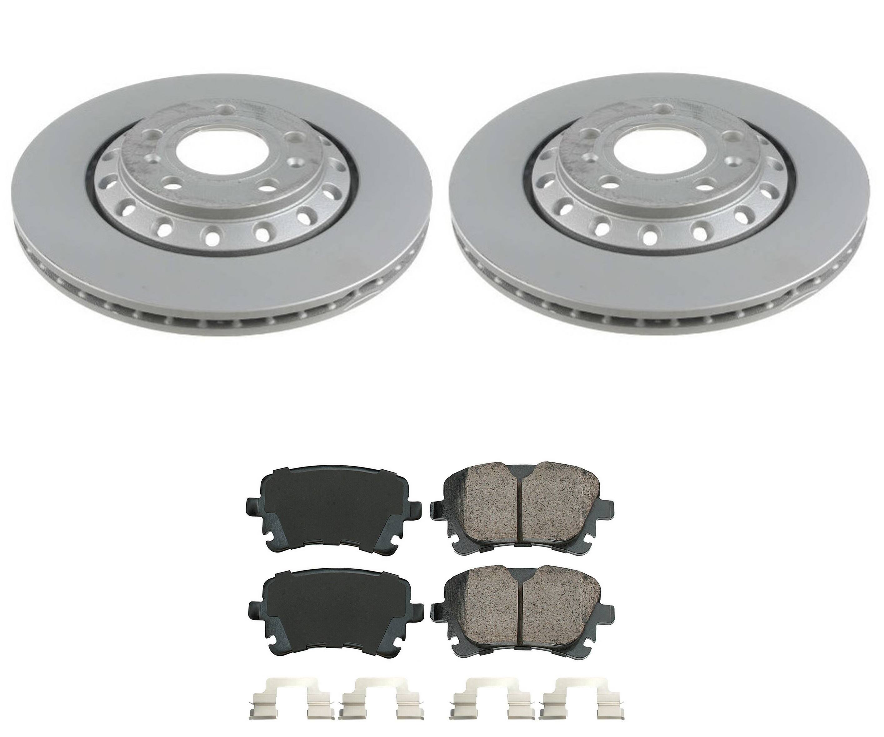 Audi Disc Brake Pad and Rotor Kit – Rear (310mm) (Ceramic) 4E0615601K