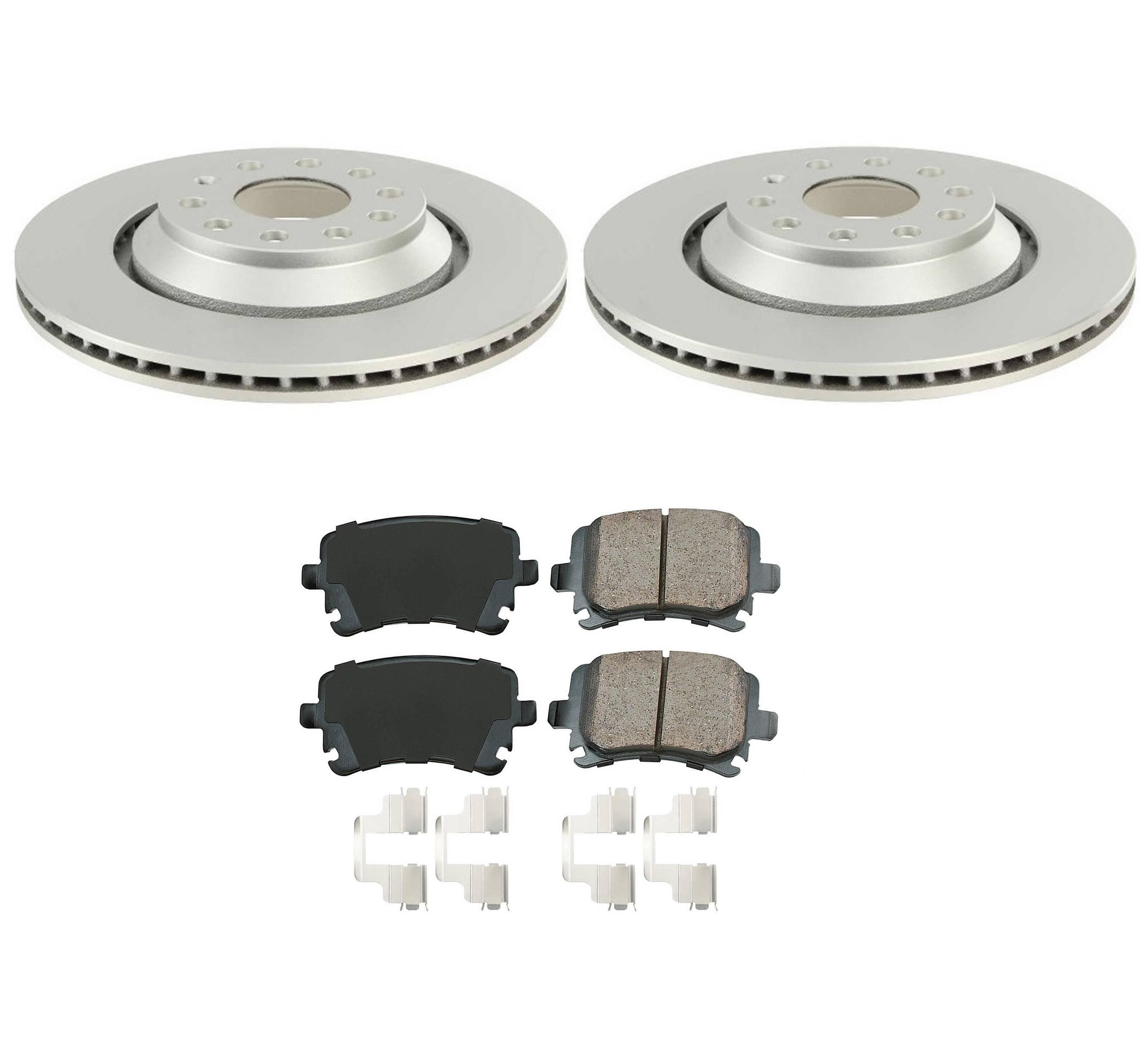 Volkswagen Disc Brake Pad and Rotor Kit – Rear (310mm) (Ceramic) 5Q0615601E