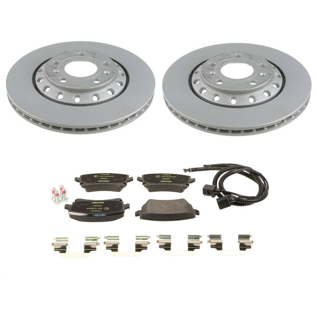 Volkswagen Disc Brake Pad and Rotor Kit – Rear (310mm) 4E0615601K