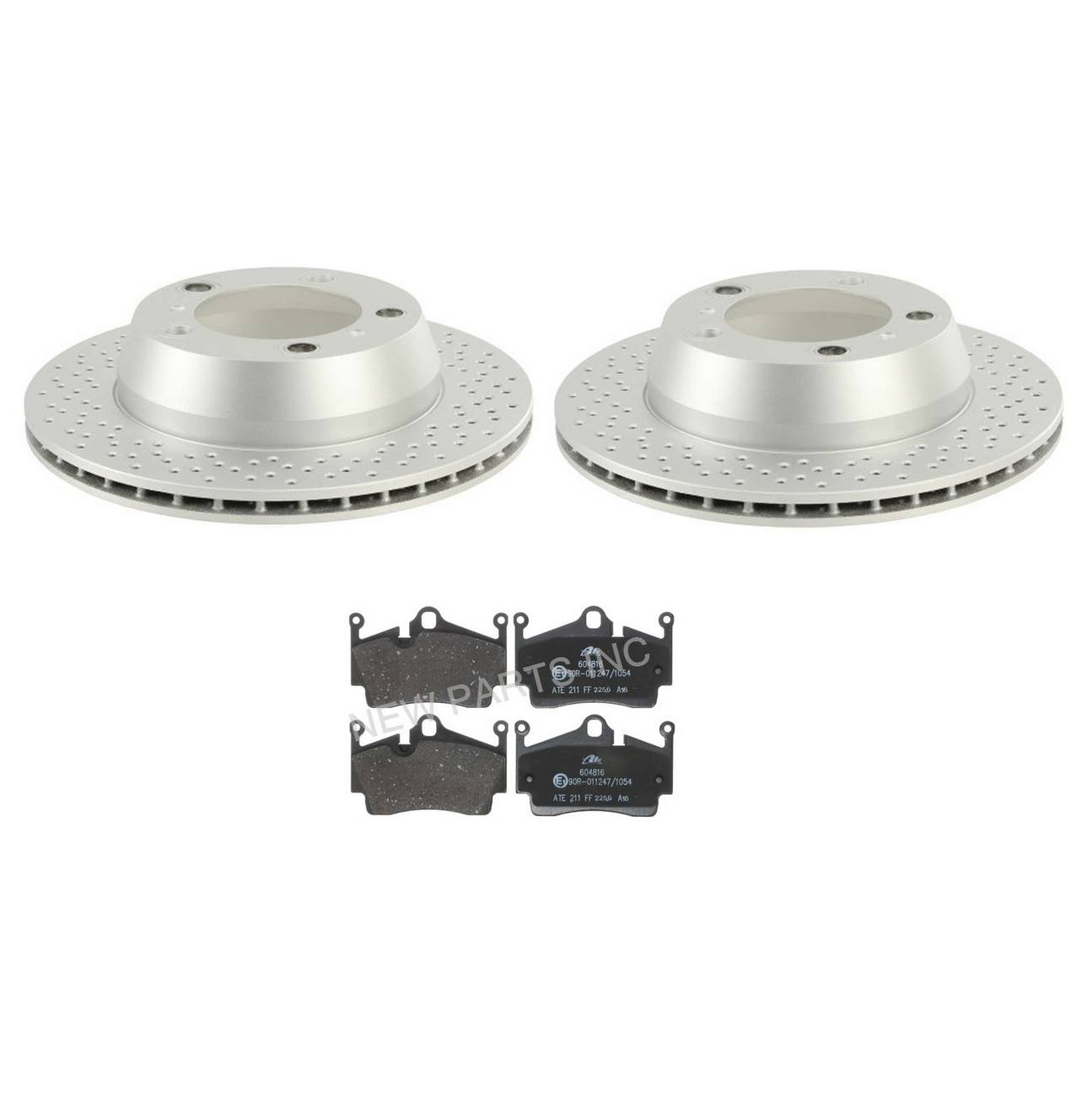 Porsche Disc Brake Pad and Rotor Kit – Rear (299mm) 98735240101