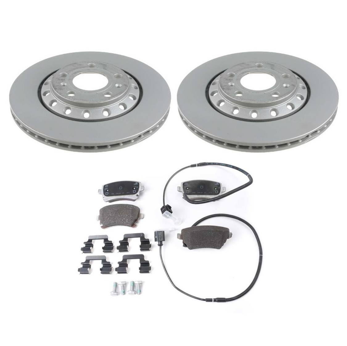 Volkswagen Disc Brake Pad and Rotor Kit – Rear (310mm) 4E0615601K