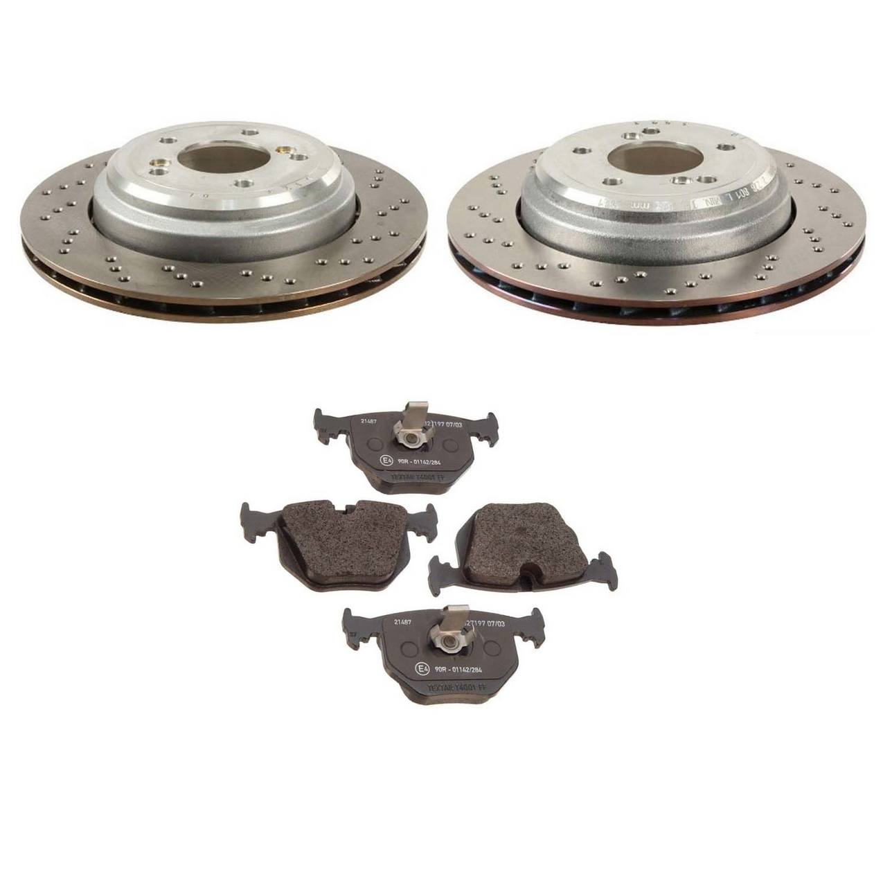 BMW Disc Brake Pad and Rotor Kit – Rear (328mm)  34212282304