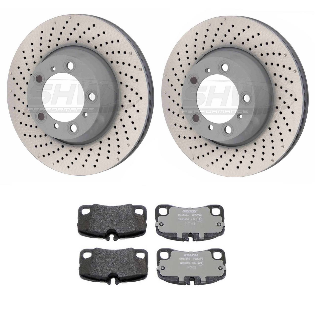 Porsche Disc Brake Pad and Rotor Kit – Rear (330mm)  99635240503