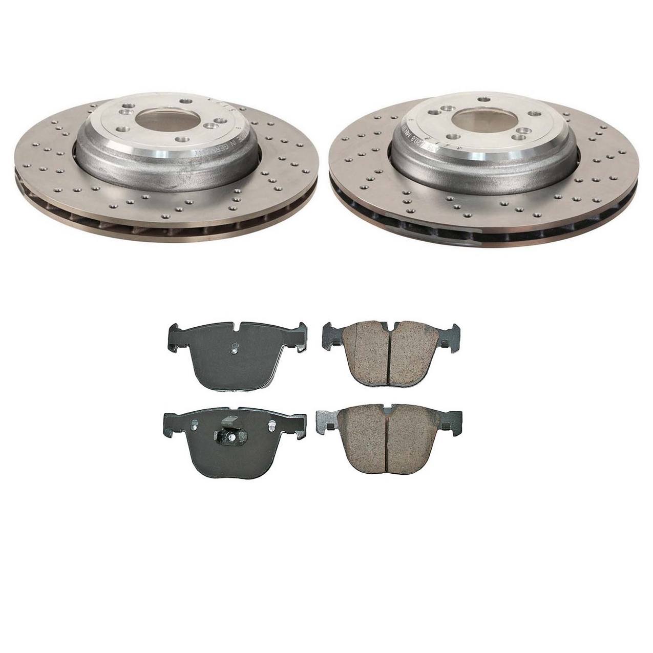 BMW Disc Brake Pad and Rotor Kit – Rear (350mm) (Ceramic) 34212283804