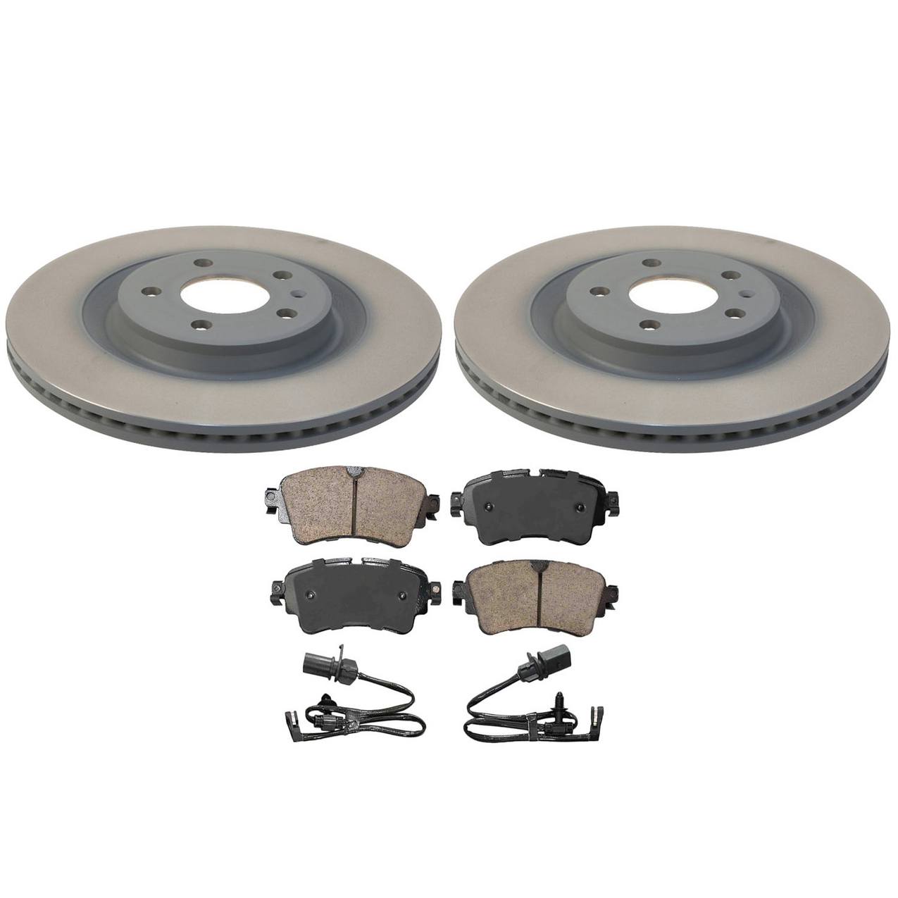 Audi Disc Brake Pad and Rotor Kit – Rear (330mm) (Ceramic) 4H0615601Q