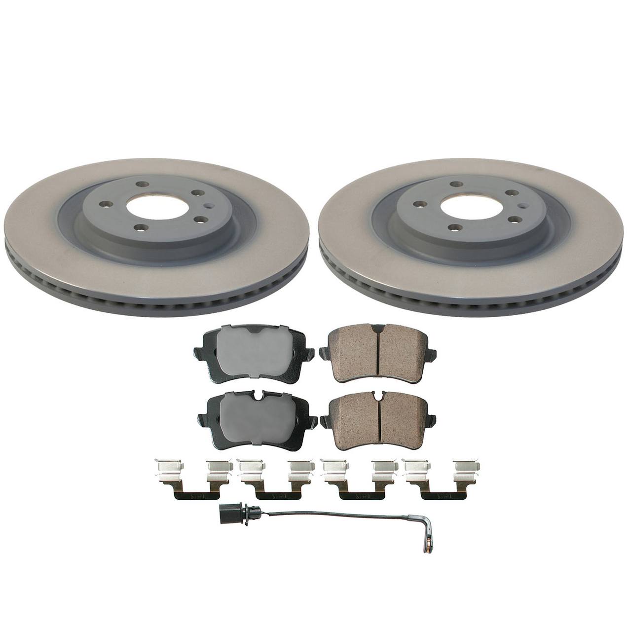 Audi Disc Brake Pad and Rotor Kit – Rear (330mm) (Ceramic) 4H0615601Q