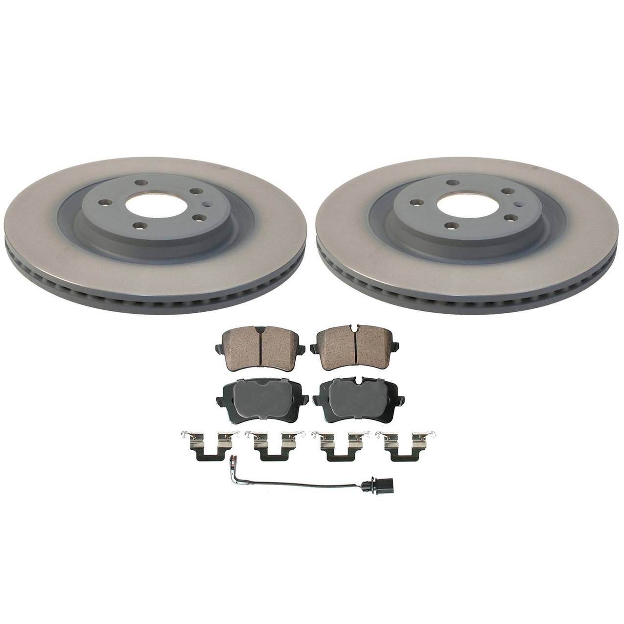 Audi Disc Brake Pad and Rotor Kit – Rear (330mm) (Ceramic) 4H0615601Q