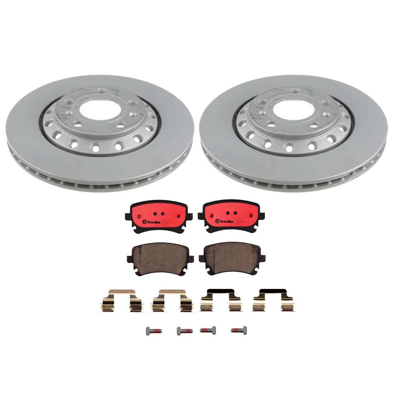 Audi Disc Brake Pad and Rotor Kit – Rear (310mm) (Ceramic) 4E0615601K