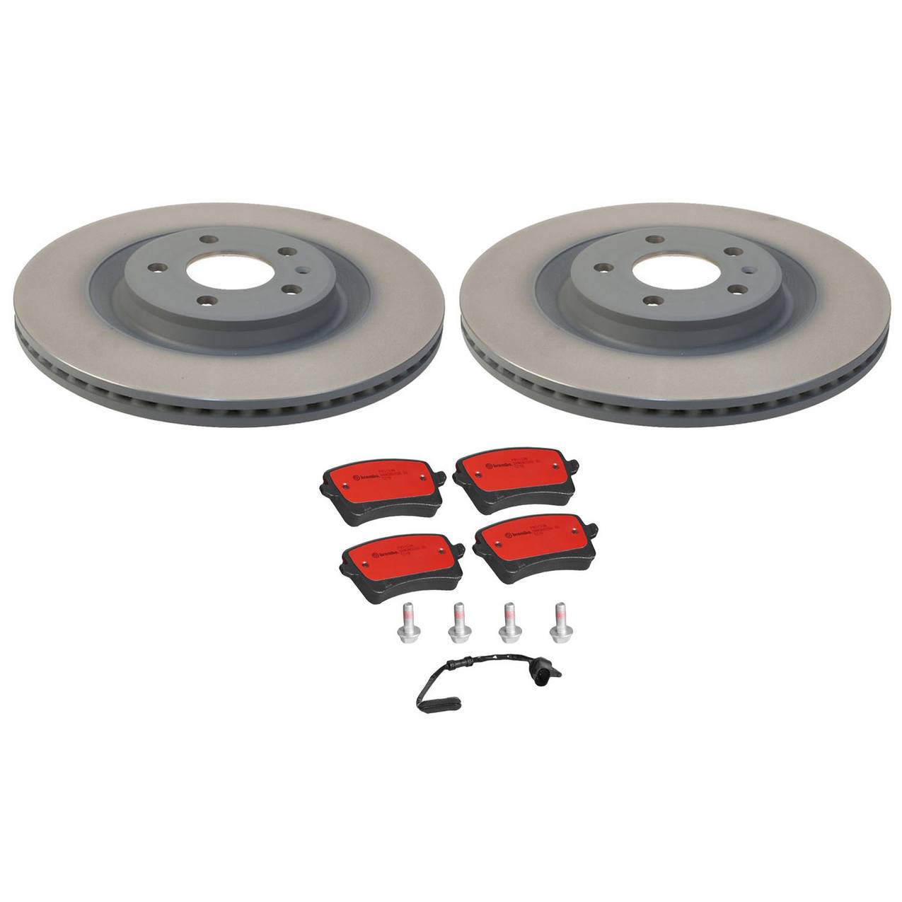 Audi Disc Brake Pad and Rotor Kit – Rear (330mm) (Ceramic) 4H0615601Q