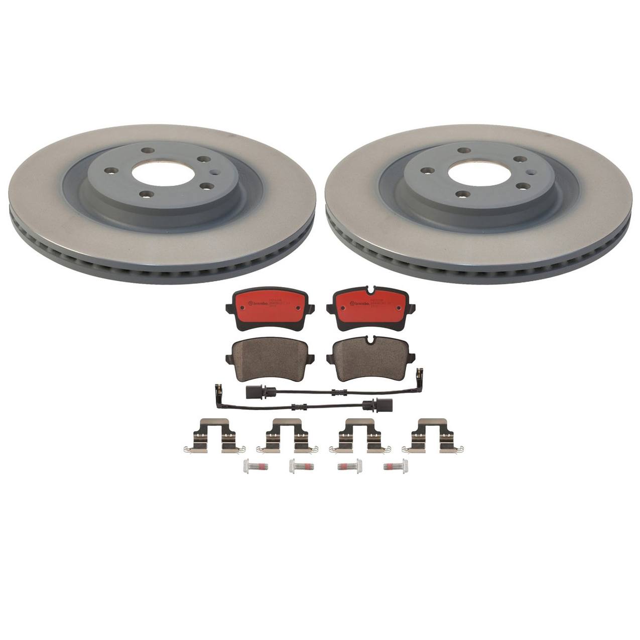 Audi Disc Brake Pad and Rotor Kit – Rear (330mm) (Ceramic) 4H0615601Q