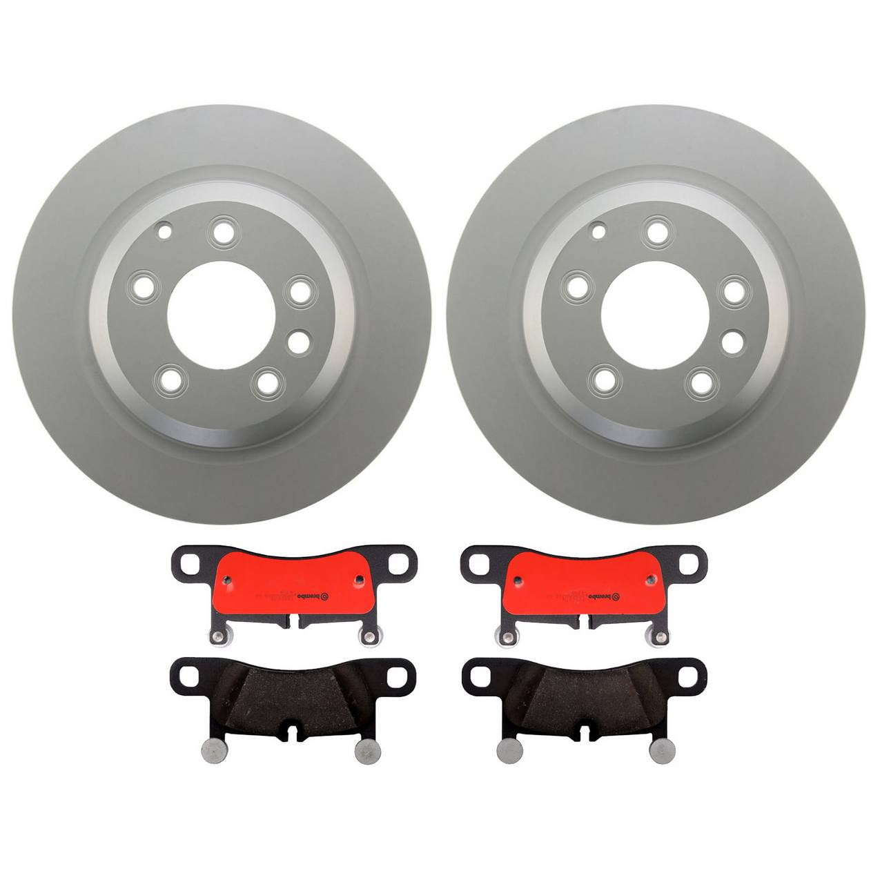 Porsche Disc Brake Pad and Rotor Kit – Rear (358mm) (Ceramic) 7L8615601E