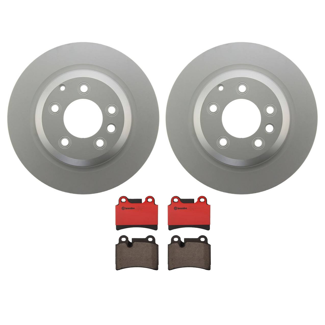 Volkswagen Disc Brake Pad and Rotor Kit – Rear (358mm) (Ceramic) 7L8615601E