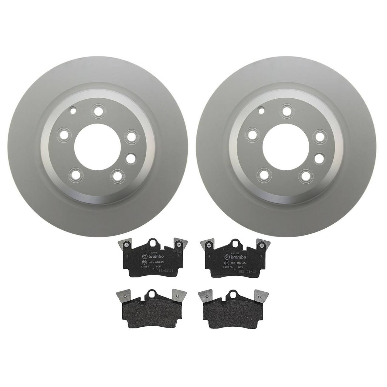 Audi Porsche Volkswagen Disc Brake Pad and Rotor Kit – Rear (358mm) (Low-Met) 7L8615601E