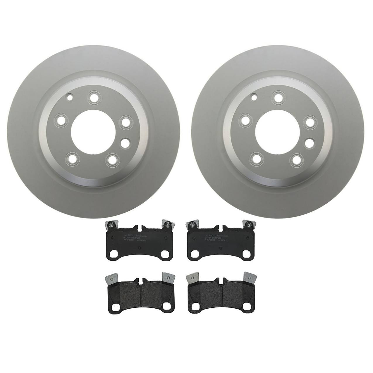 Porsche Disc Brake Pad and Rotor Kit – Rear (358mm) (Low-Met) 7L8615601E