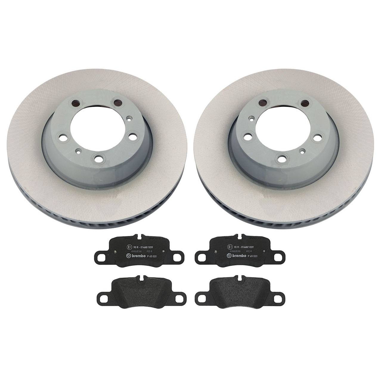 Porsche Disc Brake Pad and Rotor Kit – Rear (330mm) (Low-Met) 971615602F