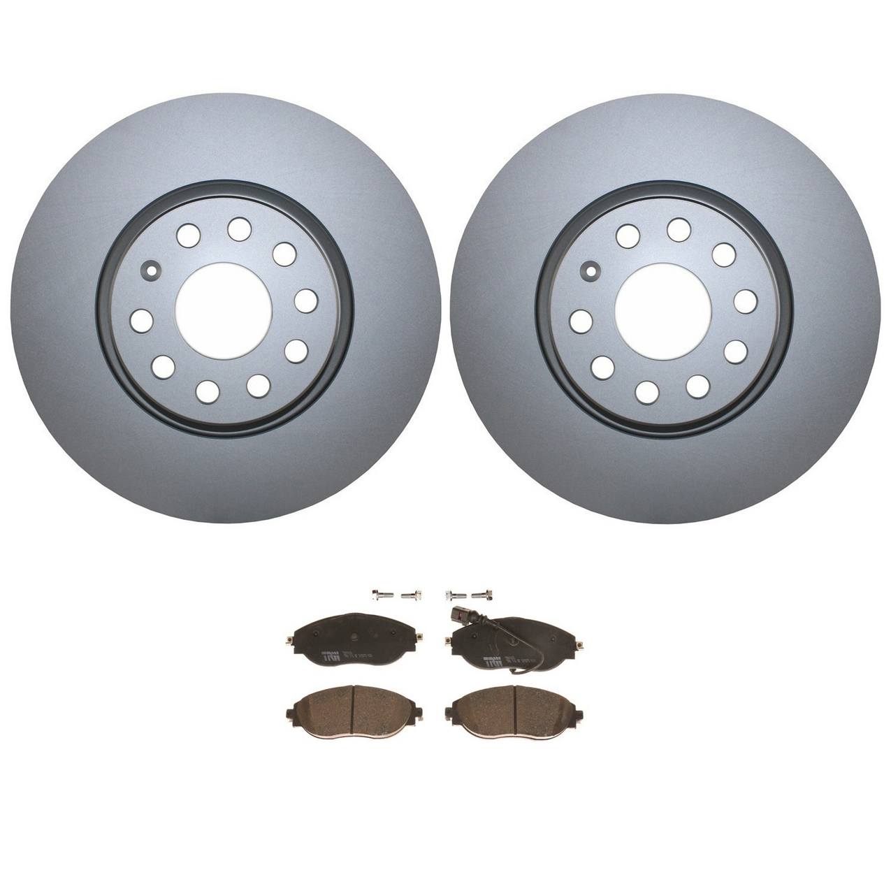 Volkswagen Disc Brake Pad and Rotor Kit – Front (312mm) (Low-Metallic) – TRW Pro 5Q0615301F