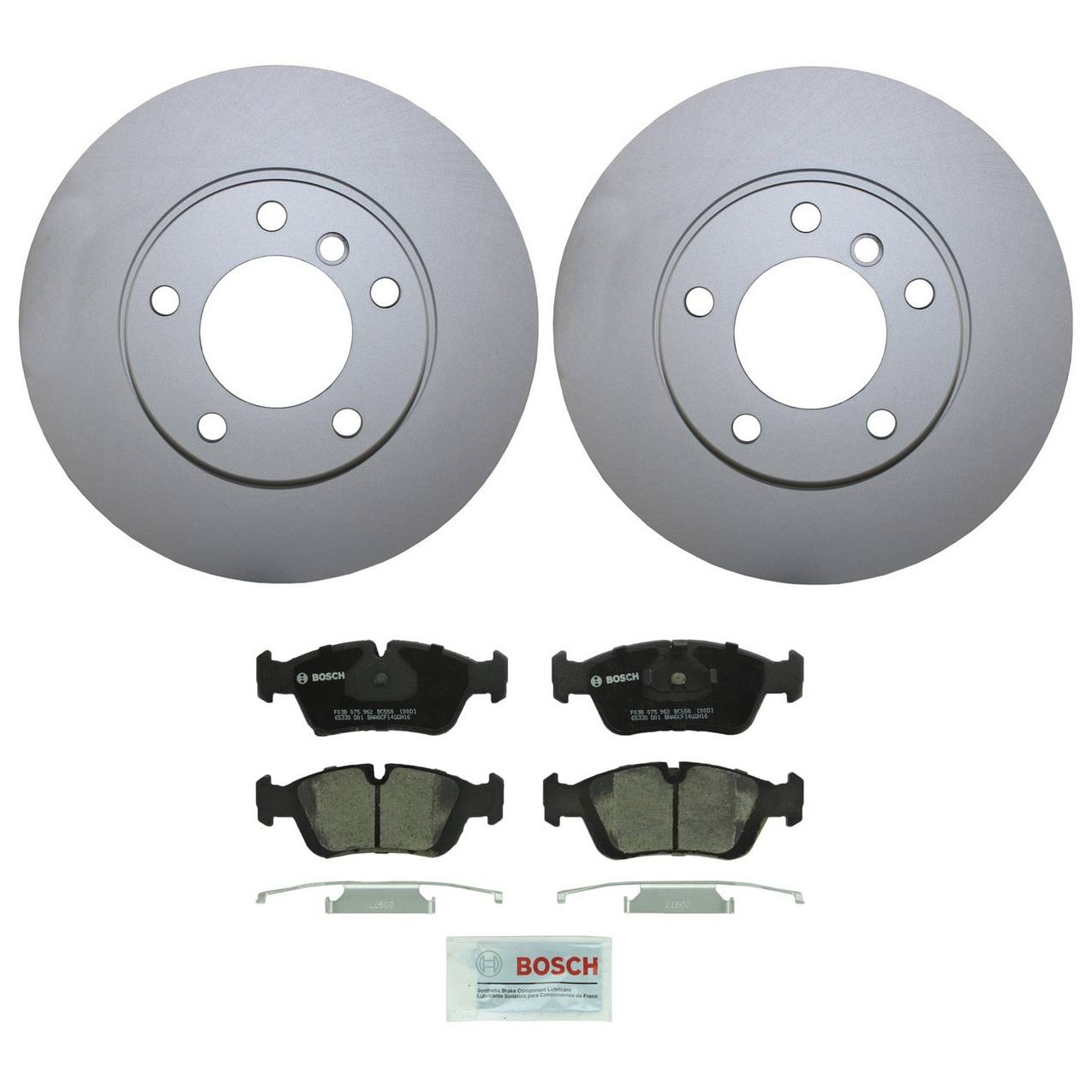 BMW Disc Brake Pad and Rotor Kit – Front (286mm) (Ceramic) – Bosch QuietCast 34116864060