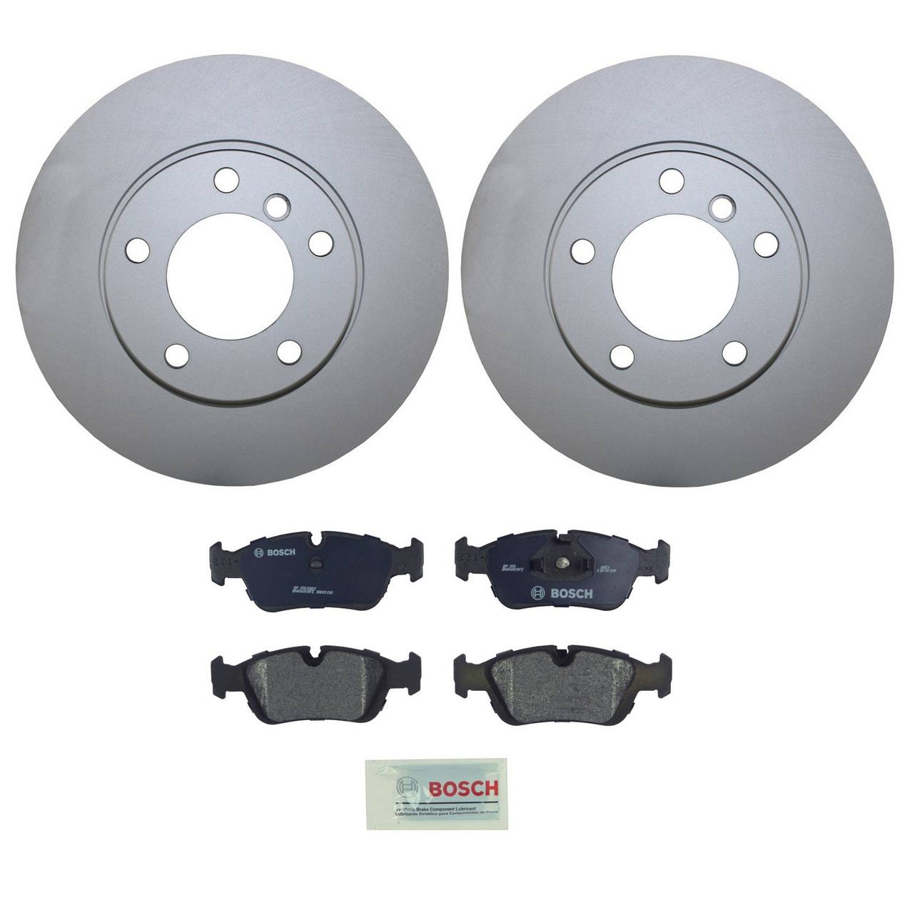 BMW Disc Brake Pad and Rotor Kit – Front (286mm) (Semi-Metallic) – Bosch QuietCast 34116864060