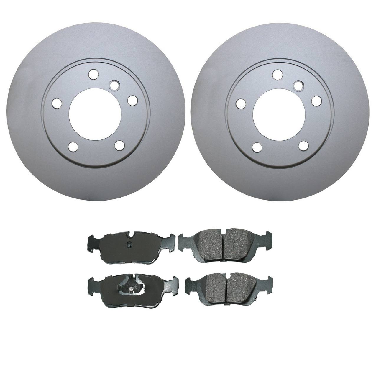 BMW Disc Brake Pad and Rotor Kit – Front (286mm) (Ceramic) – Akebono EURO 34116864060